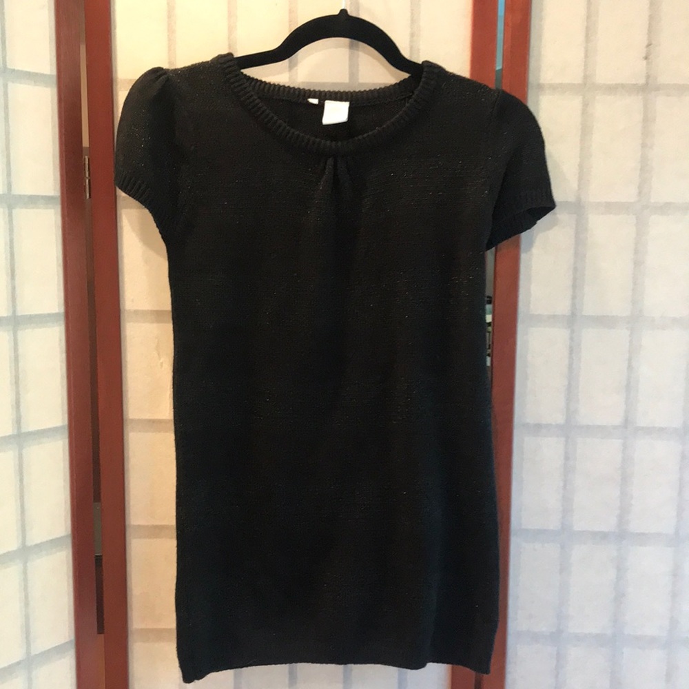 Black striped sparkly shirt